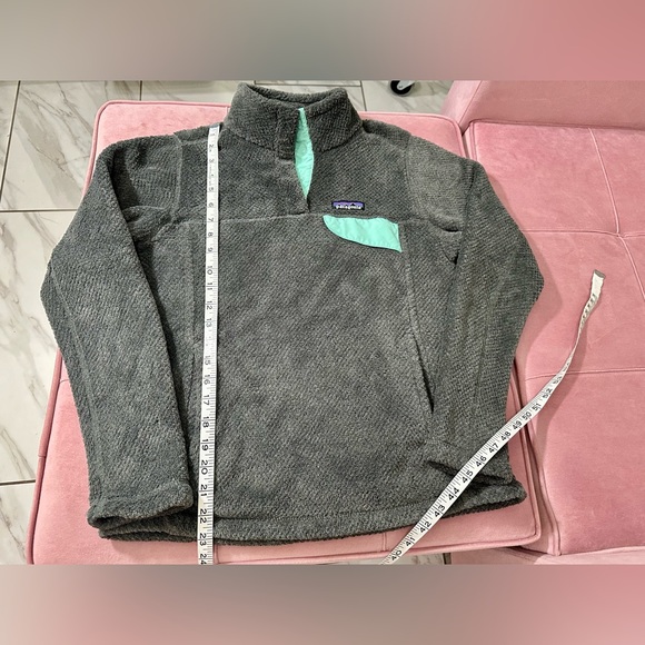 Patagonia Womens Pullover Gray Synchilla Fuzzy Fleece 1/4 Zip Size‎ Small - Picture 11 of 11